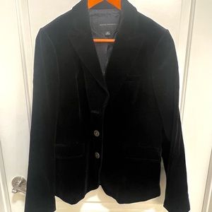 Banana Republic Black Velvet Blazer Size 14